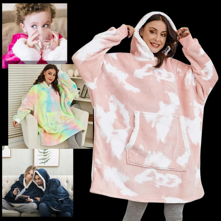 Giant Wearable Blanket Hoodie Oversized and Warm