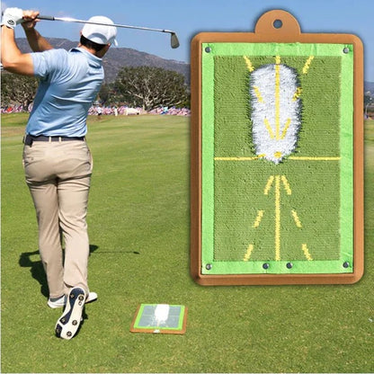 Impact Tracing Golf Training Mat for Improving Swing Mechanics