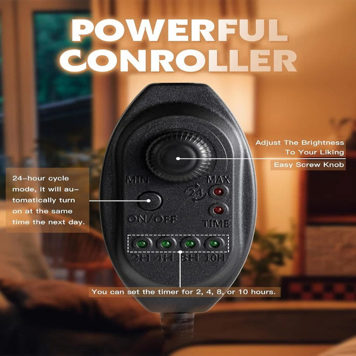 Candle Warmer Lamp, Adjustable Brightness with Timer & Dimmer