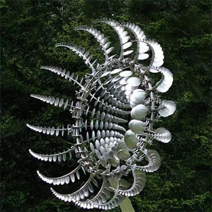 Large Kinetic Wind Spinner, Metal Outdoor Garden Sculpture