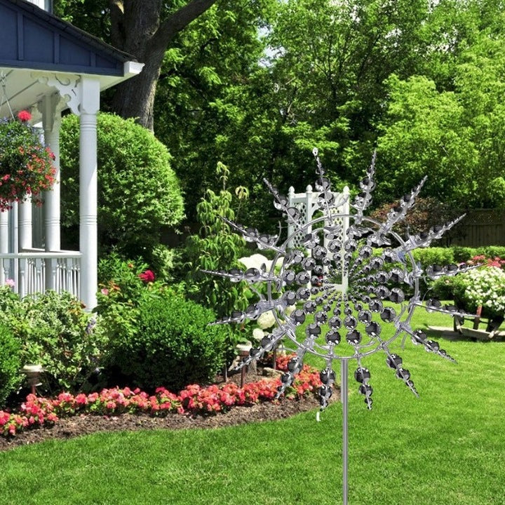 Large Kinetic Wind Spinner, Metal Outdoor Garden Sculpture