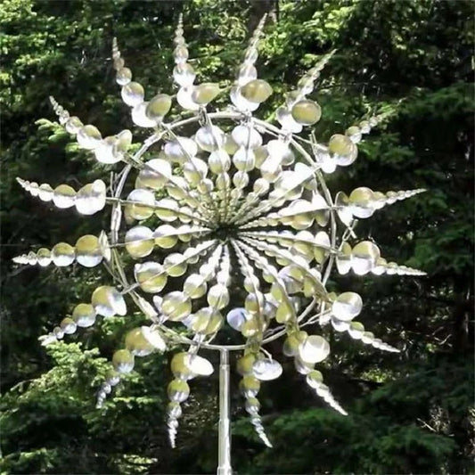 Large Kinetic Wind Spinner, Metal Outdoor Garden Sculpture
