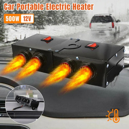 Fast Heating 500W Electric Car Heater and Fan