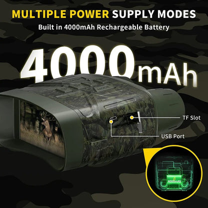 Long Range True Night Vision Binoculars For Hunting And Surveillance