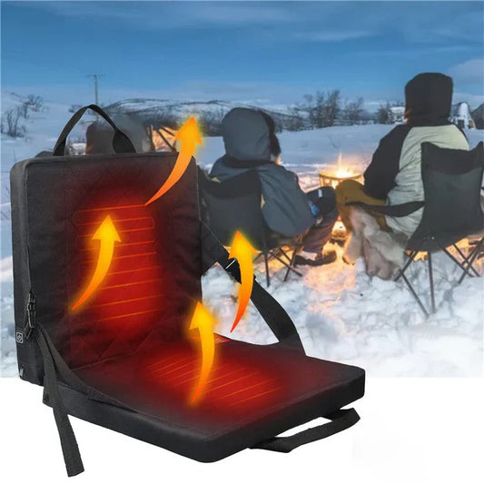 Heated Seat Cushion Pad with 3 Level Controller and Foldable Design