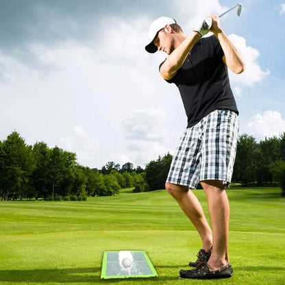 Alignment Golf Training Mat for Swing Path and Impact