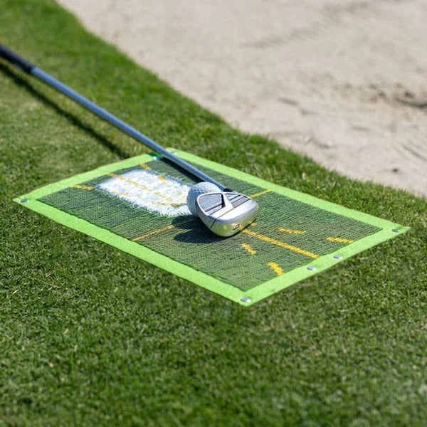 Alignment Golf Training Mat for Swing Path and Impact