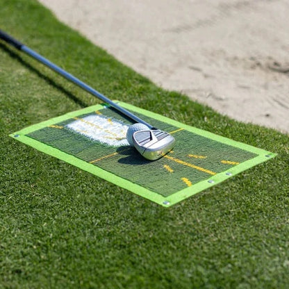 Alignment Golf Training Mat for Swing Path and Impact