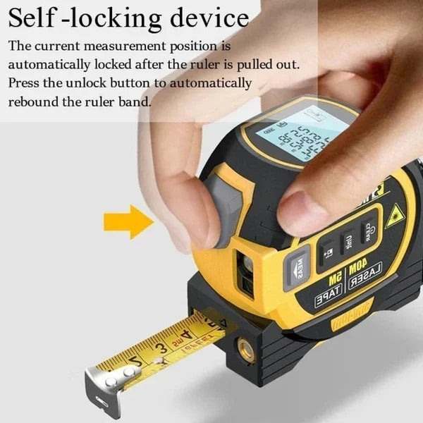 Multifunction 3 in 1 Laser Tape Measure with Infrared