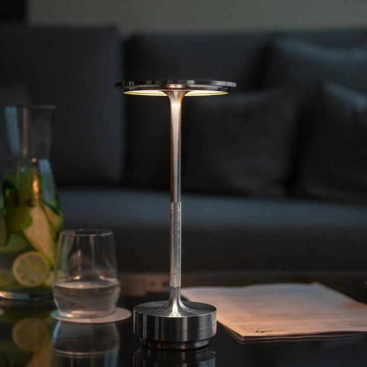 Cordless Table Lamp with Dimmable Light and Portable Design