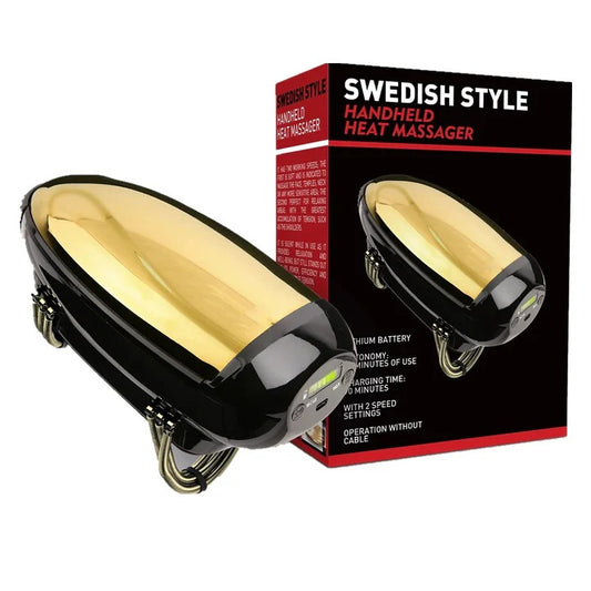 Barbershop Handheld Massager with Heat for Body, Face, and Head