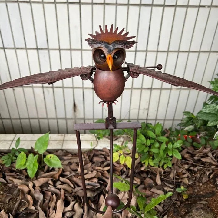 Outdoor Garden Bird Sculpture Patio Decor Accent