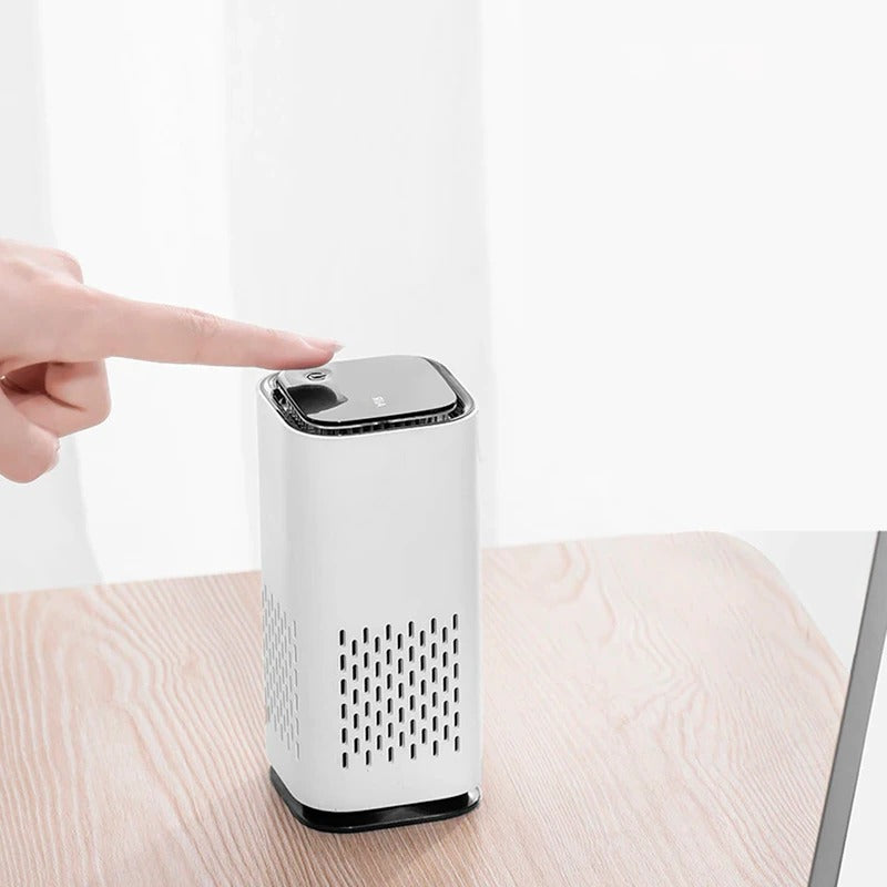 Portable Air Purifier with Circular Intake and Odor Neutralizer for Pets