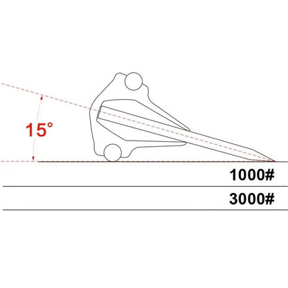 Fixed Angle Knife Sharpening Guide with Whetstone for Professional Edge Control