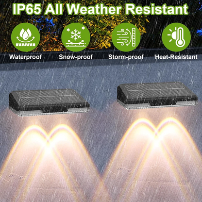 8x Solar Powered LED Lights Door Fence Wall Outdoor Garden Yard Lamp Waterproof allveramart