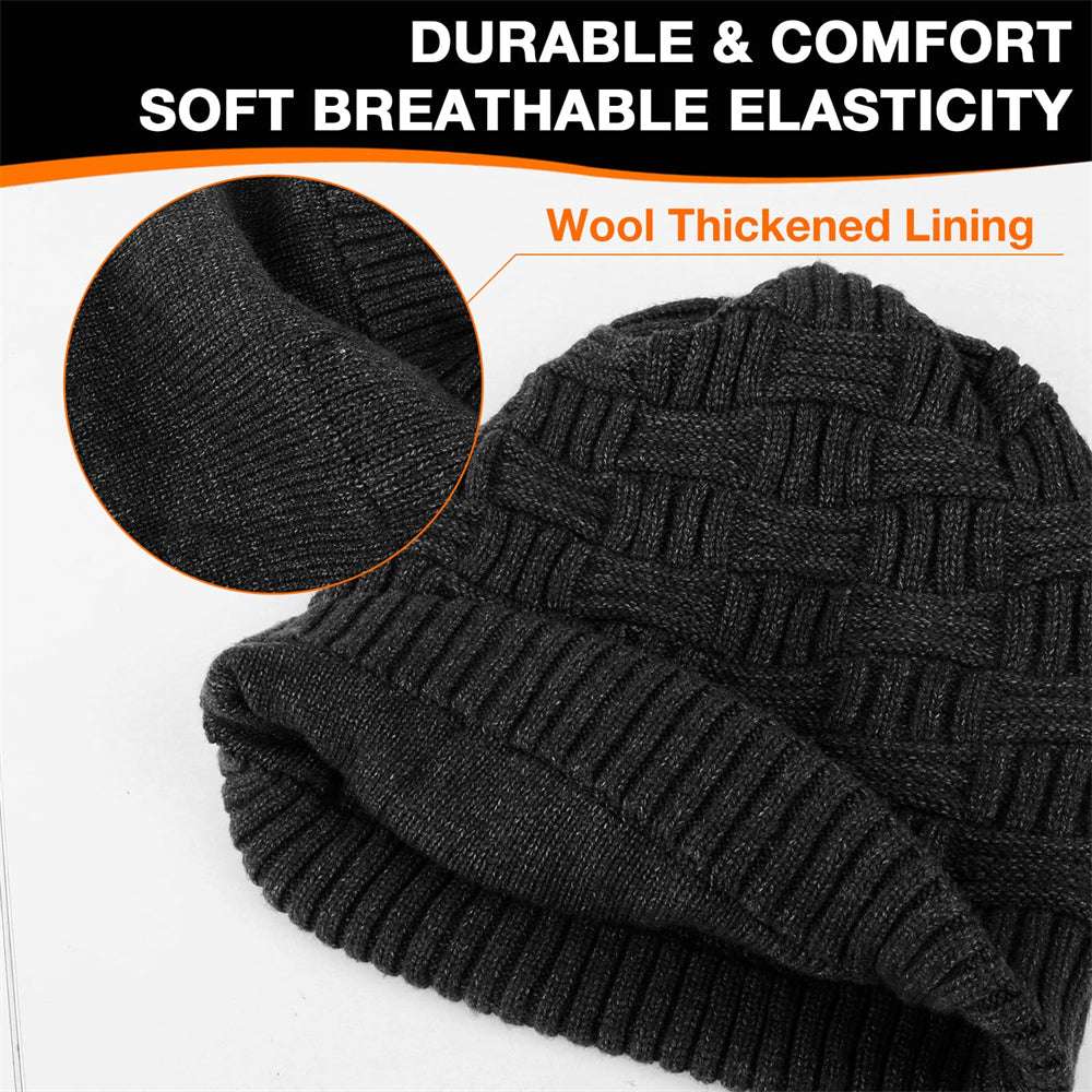 Rechargeable Heated Vest and Beanie Hat Set with 8 Heating Zones for Cold Weather