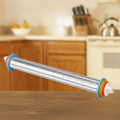 Adjustable Rolling Pin with Rings