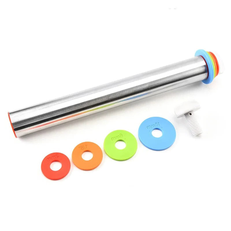 Adjustable Rolling Pin with Rings