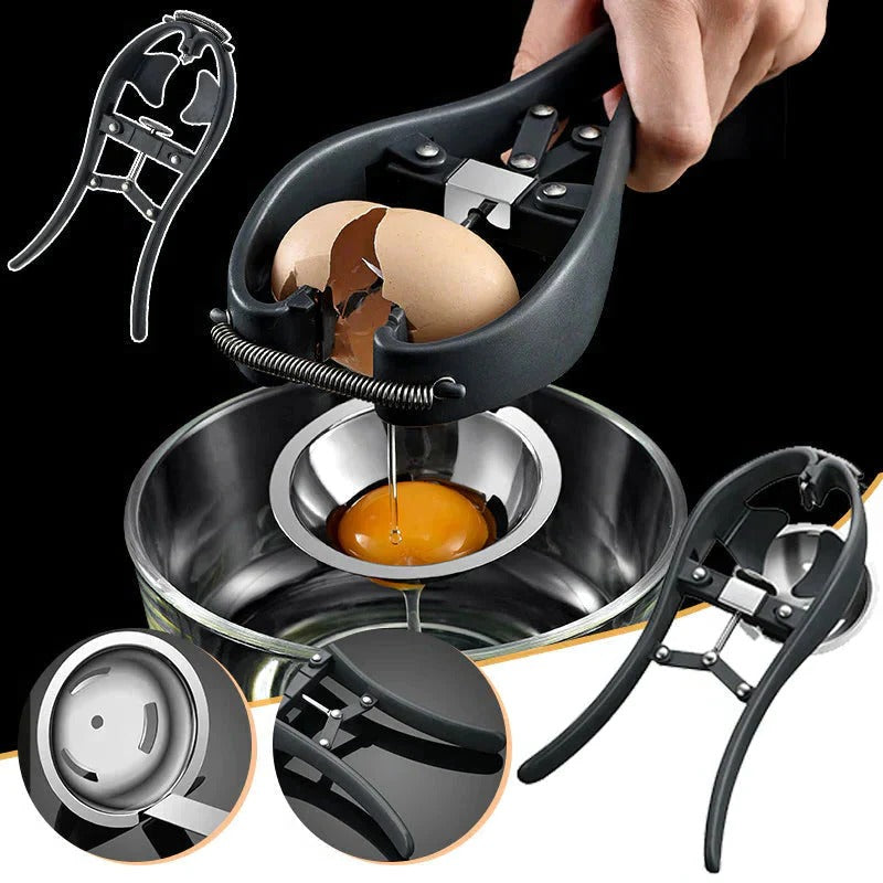 Stainless Steel Egg Cutter with Opening Mechanism