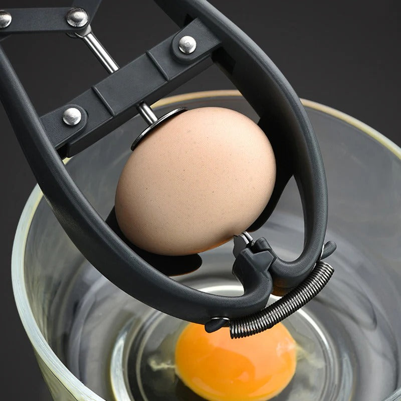 Stainless Steel Egg Cutter with Opening Mechanism