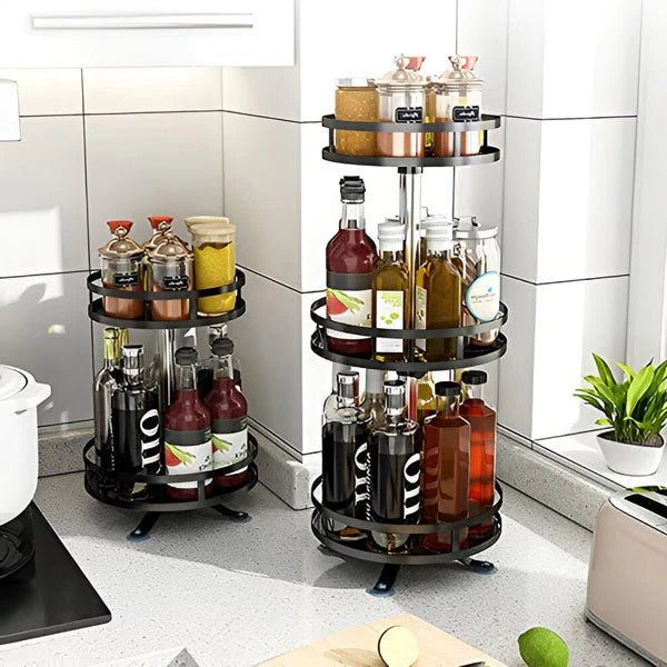 3 Tier Swivel Metal Organizer