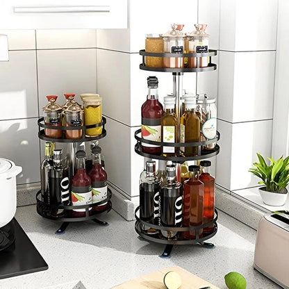 3 Tier Swivel Metal Organizer