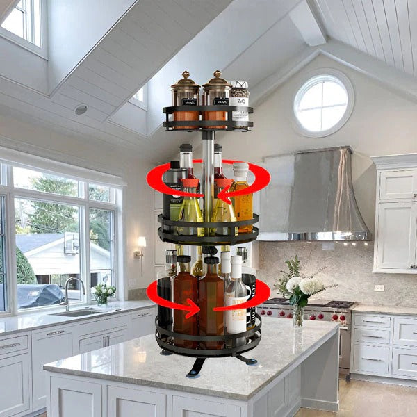 3 Tier Swivel Metal Organizer