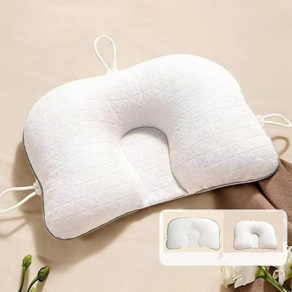 Baby Pillow with Memory Foam and Cotton Cover, Portable Infant Support Cushion