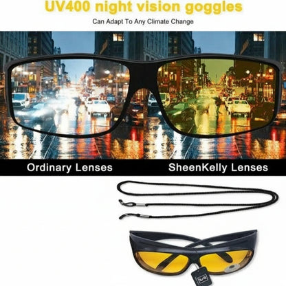 Polarized Night Vision HD Anti Glare Safety Glasses