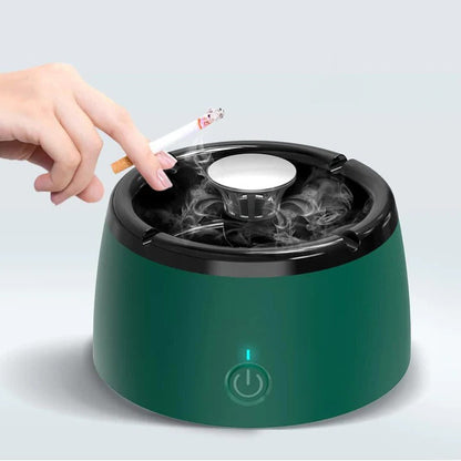 Odor Eliminating Electric Smokeless Ashtray for Home Use