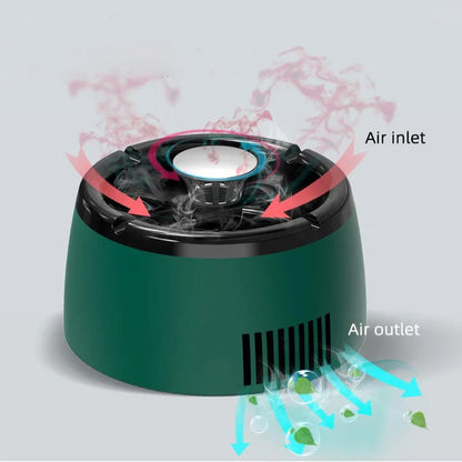 Odor Eliminating Electric Smokeless Ashtray for Home Use