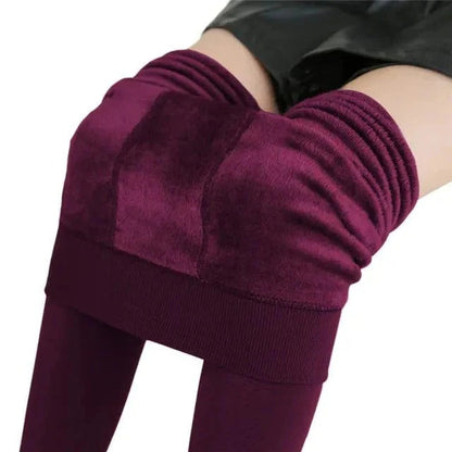 Thermal Fleece Lined Leggings High Waist Winter Pants