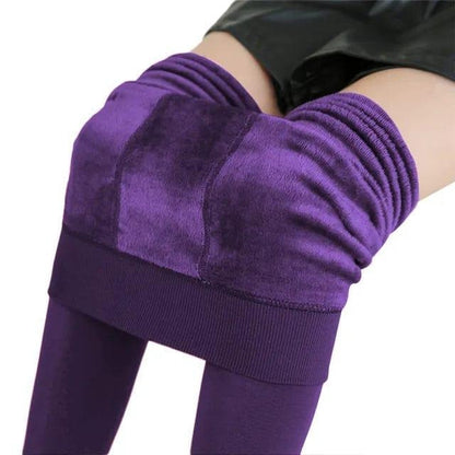 Thermal Fleece Lined Leggings High Waist Winter Pants