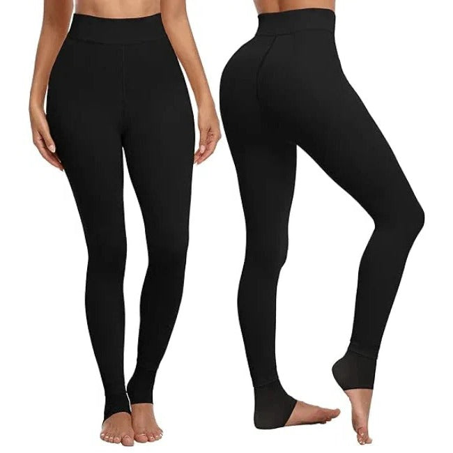 Thermal Fleece Lined Leggings High Waist Winter Pants