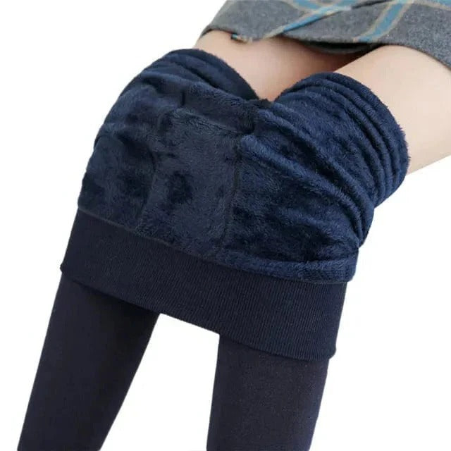 Thermal Fleece Lined Leggings High Waist Winter Pants