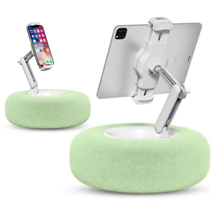 Bed Reading Pillow, Plush Fabric with Integrated Phone Holder