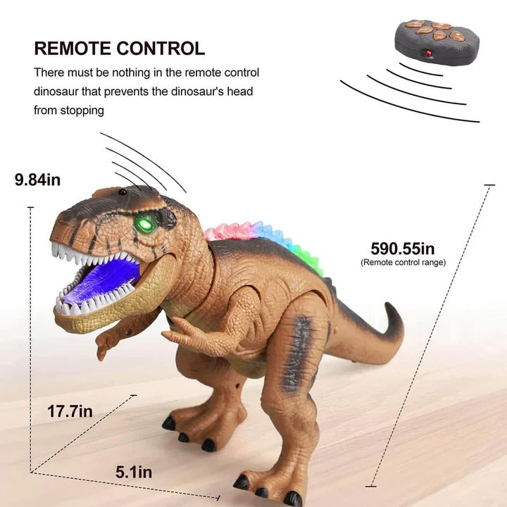 Remote Control T-Rex Dinosaur, Walking and Roaring Toy