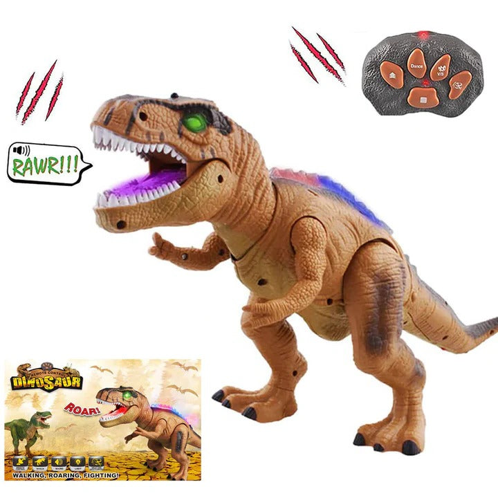 Remote Control T-Rex Dinosaur, Walking and Roaring Toy