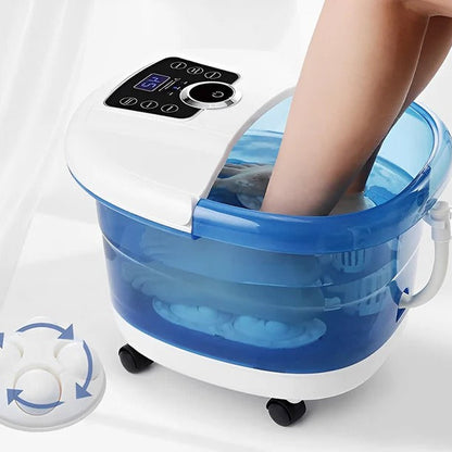 Foot Spa Bath Massager with Heat and Bubble Features