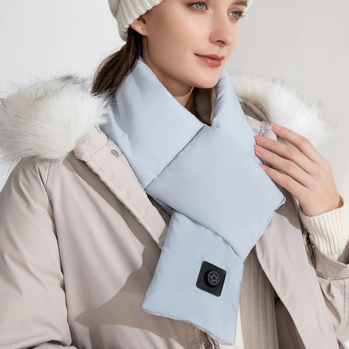 Heated Neck Warmer Scarf with Adjustable Temperature Control