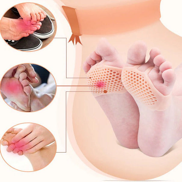 Breathable Forefoot Gel Cushion Pads, Pair