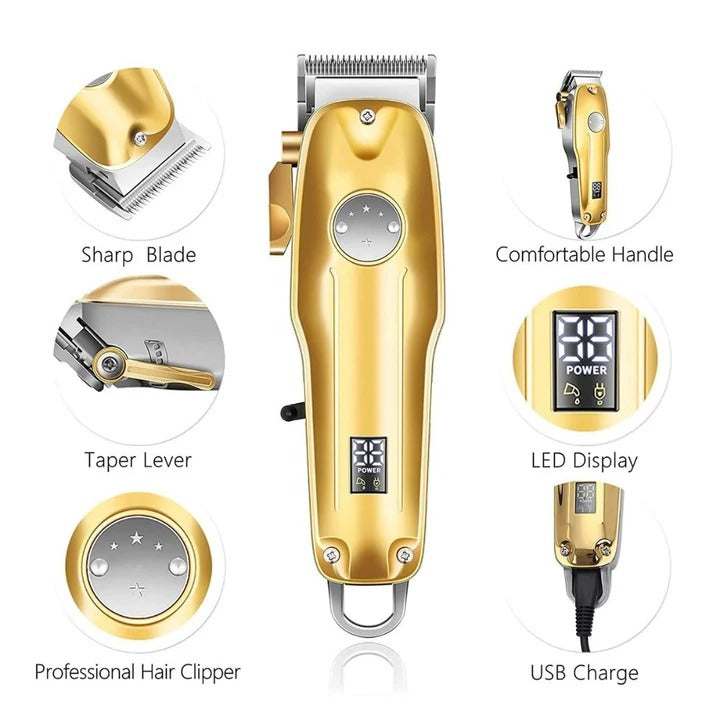 Cordless Hair Clipper Set for Trimming and Cutting