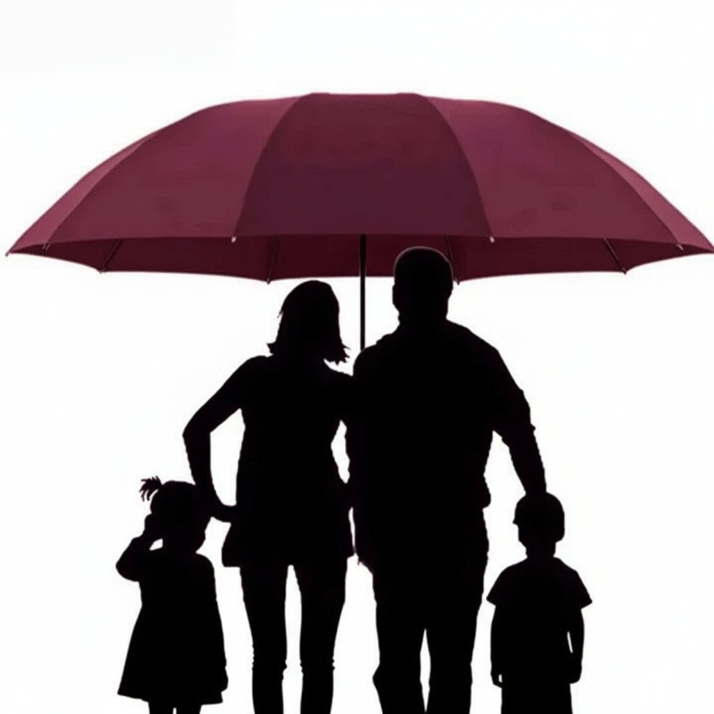 Automatic Folding Umbrella with Large Canopy