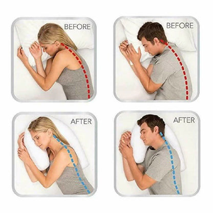 Memory Foam Pillow with Ear Pocket and Washable Cover