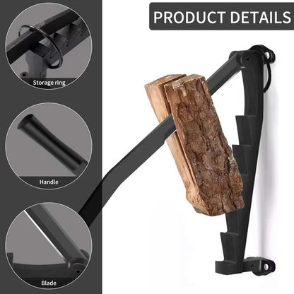Firewood Chopping Tool with Carbon Steel Construction
