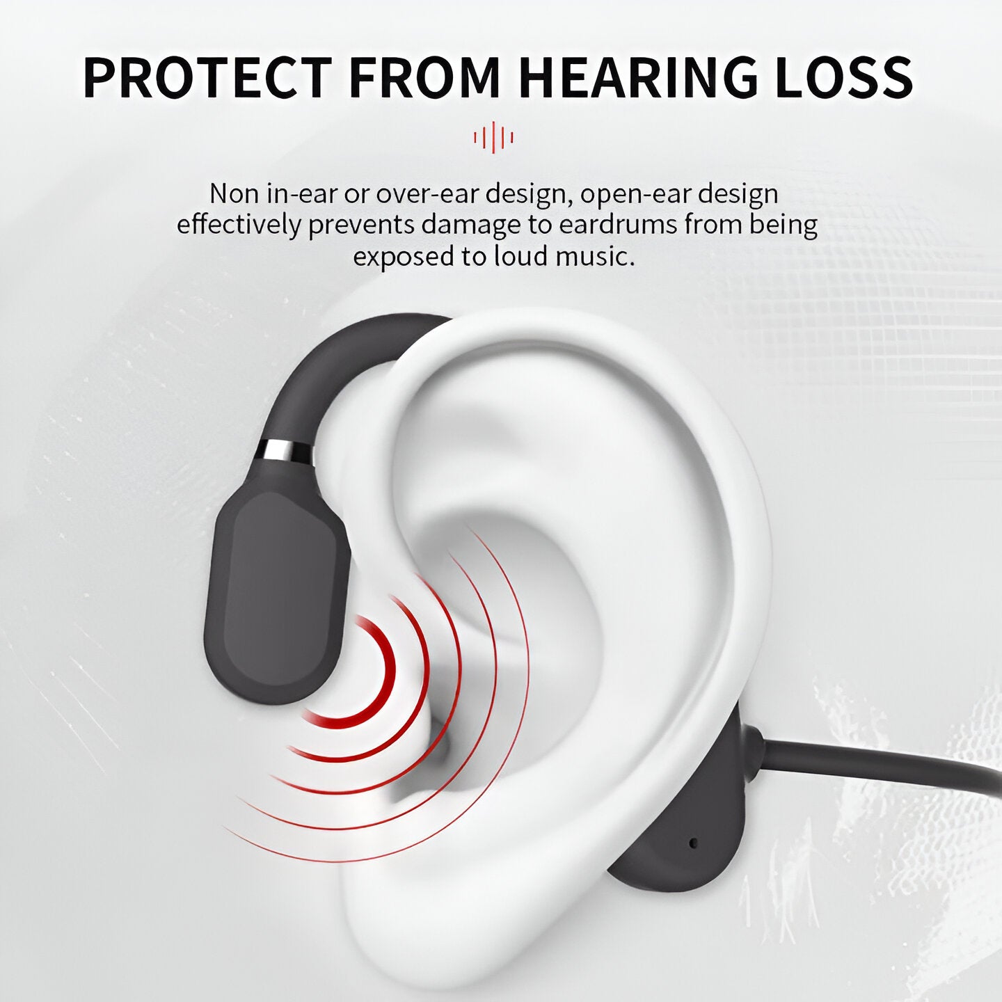 Bluetooth Bone Conduction Headset with Open-Ear Design