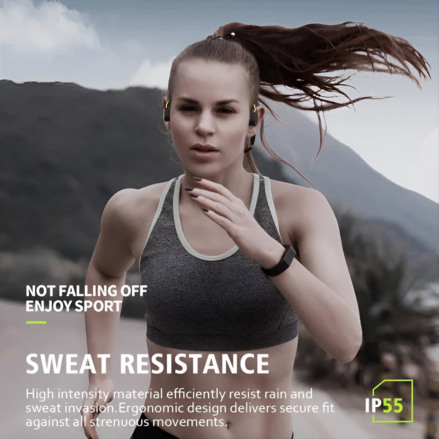 Bluetooth Bone Conduction Headset with Open-Ear Design