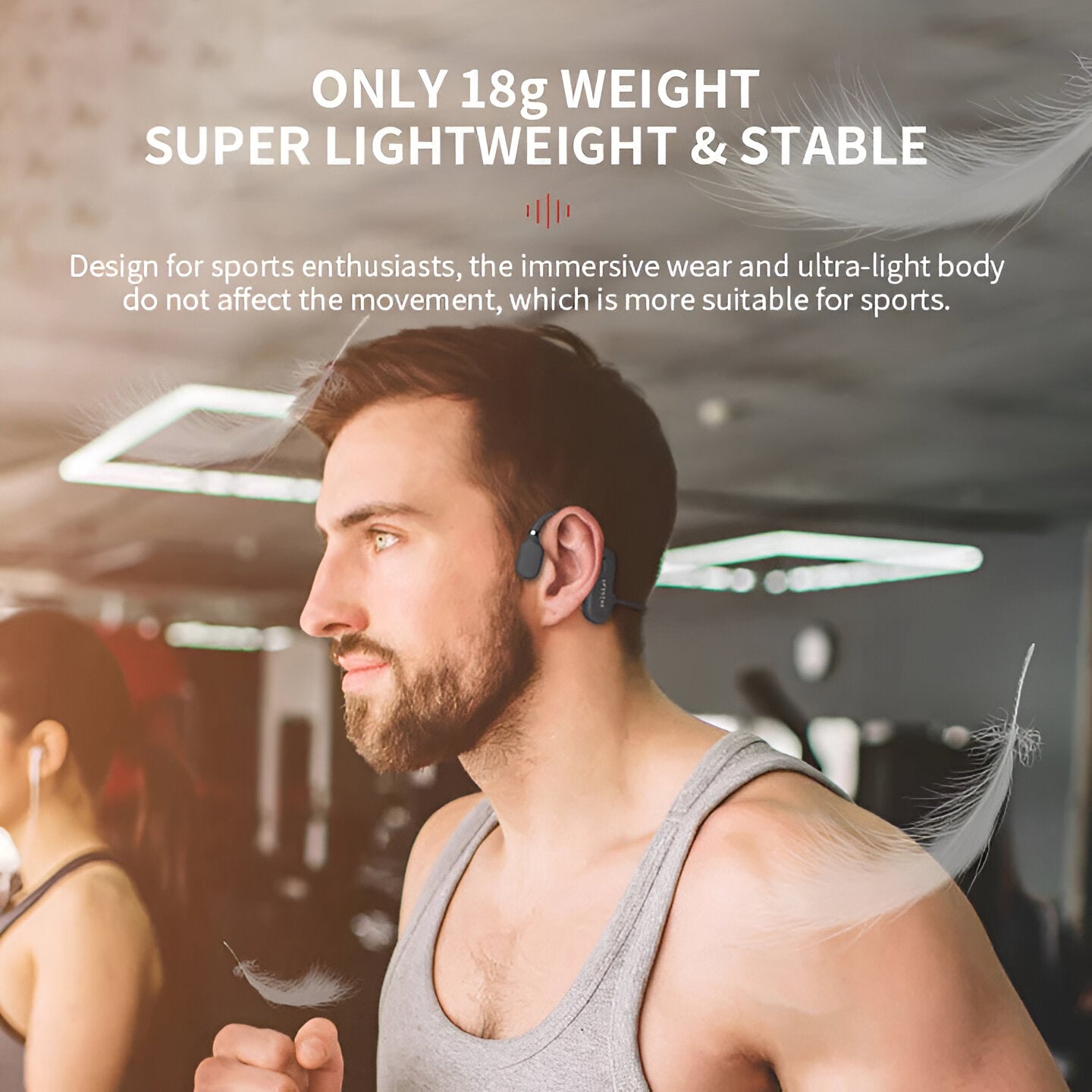 Bluetooth Bone Conduction Headset with Open-Ear Design