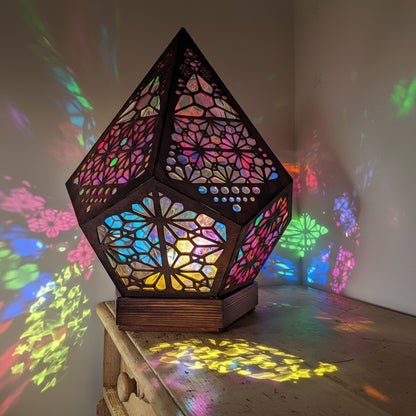 Decorative Night Light, Bohemian Projection Lamp for Ambiance