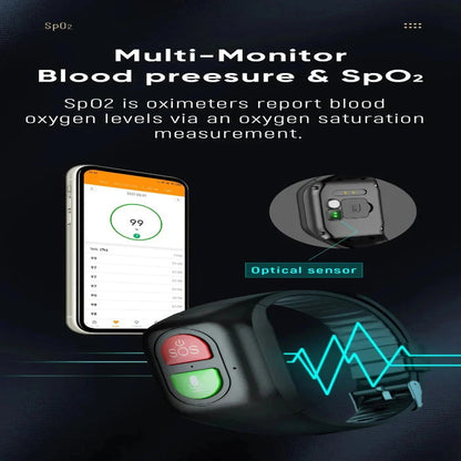 Smart Watch for Seniors, Activity and Health Monitoring Device